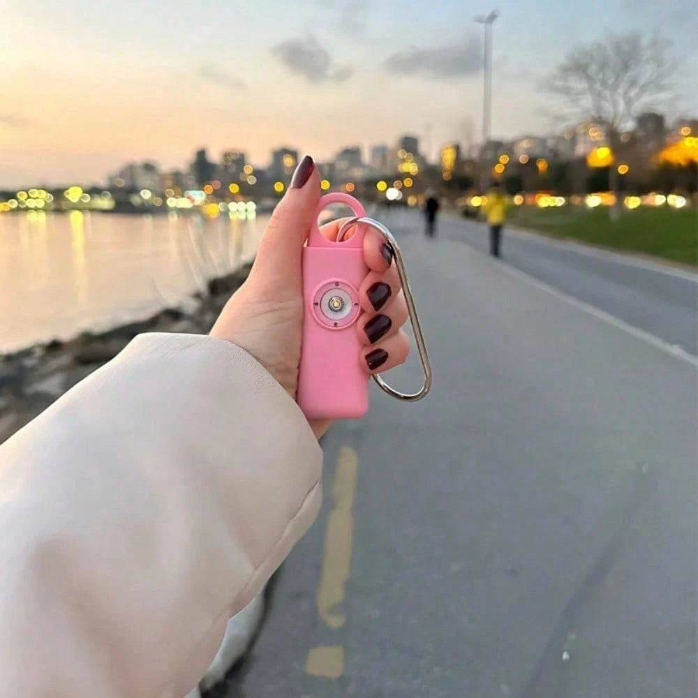 1pc Personal Safety Alarm Keychain For Women, 130dB Emergency SOS Alarm & Self Defense Alarm Keychain, Anti Assault Personal Siren Device With LED Flashing Light