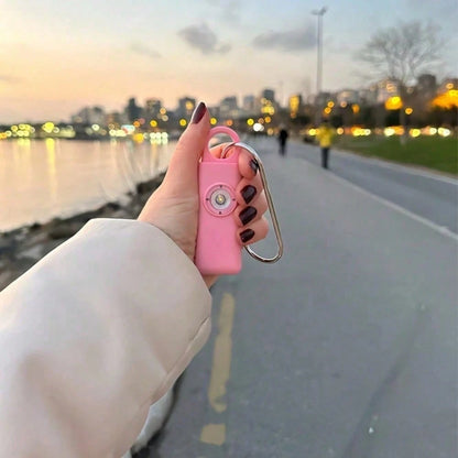 1pc Personal Safety Alarm Keychain For Women, 130dB Emergency SOS Alarm & Self Defense Alarm Keychain, Anti Assault Personal Siren Device With LED Flashing Light
