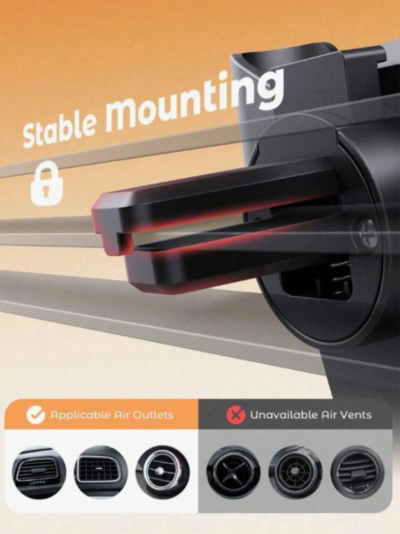 1pc Phone Car Mount/ Air Vent Multi-Function Bracket/ Car Navigation Holder/ Phone & Phone Accessories/ Car Mount/ Phone Holder/ Car Phone Mount