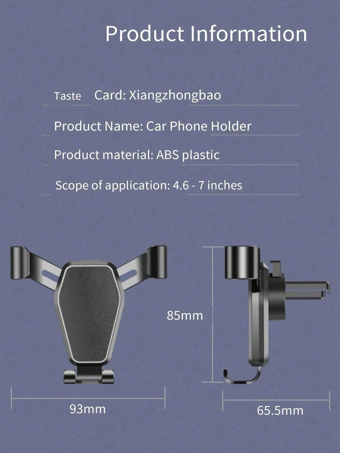 1pc Phone Car Mount/ Air Vent Multi-Function Bracket/ Car Navigation Holder/ Phone & Phone Accessories/ Car Mount/ Phone Holder/ Car Phone Mount