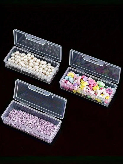 1pc Plastic Storage Box, For Storing Nails, Manicure Tools, Organizer Box, Manicure Tool Box, Suitable For Nail Products & Cosmetic Tools
