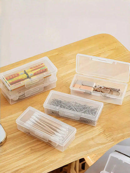 1pc Plastic Storage Box, For Storing Nails, Manicure Tools, Organizer Box, Manicure Tool Box, Suitable For Nail Products & Cosmetic Tools