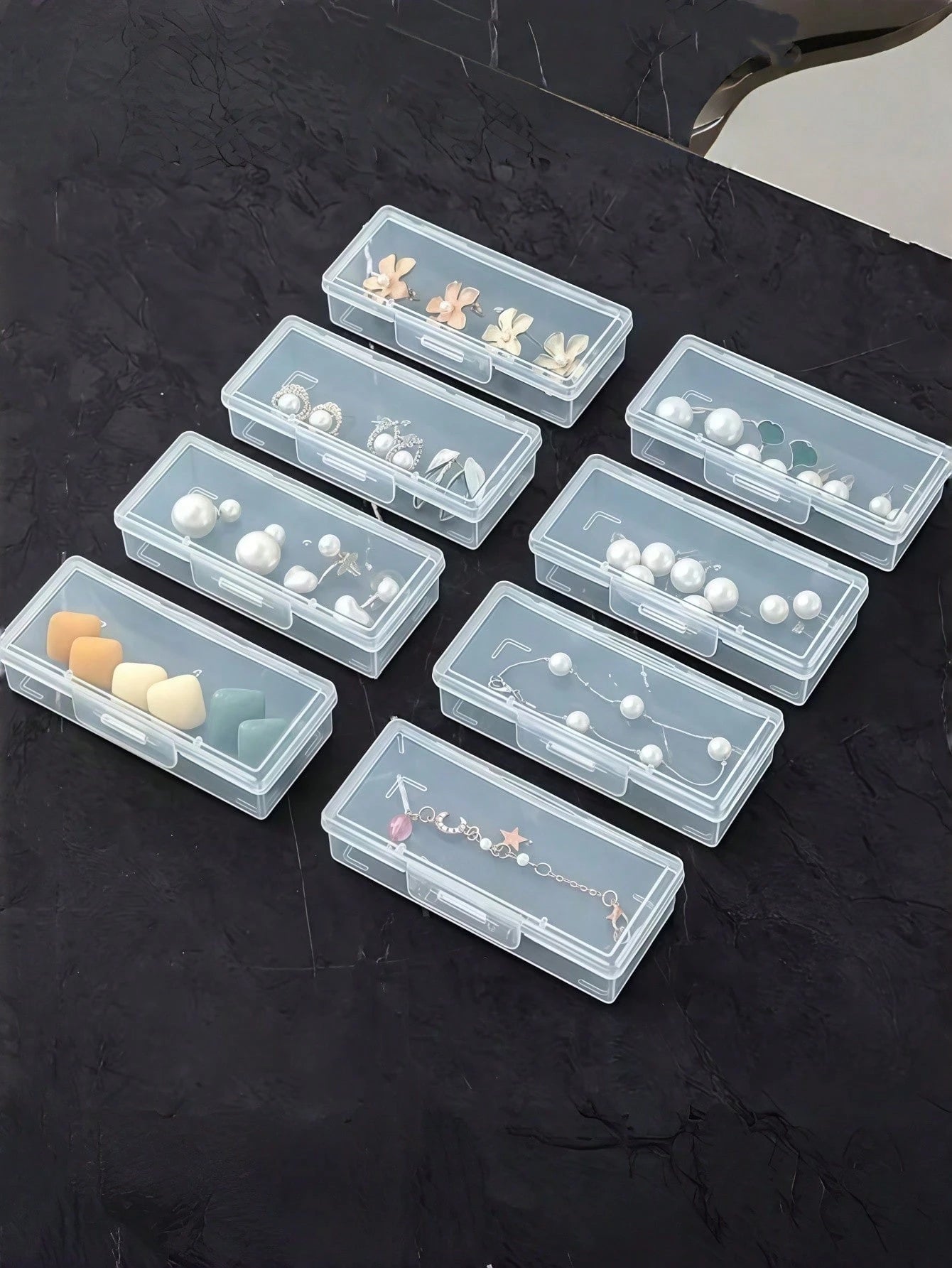 1pc Plastic Storage Box, For Storing Nails, Manicure Tools, Organizer Box, Manicure Tool Box, Suitable For Nail Products & Cosmetic Tools