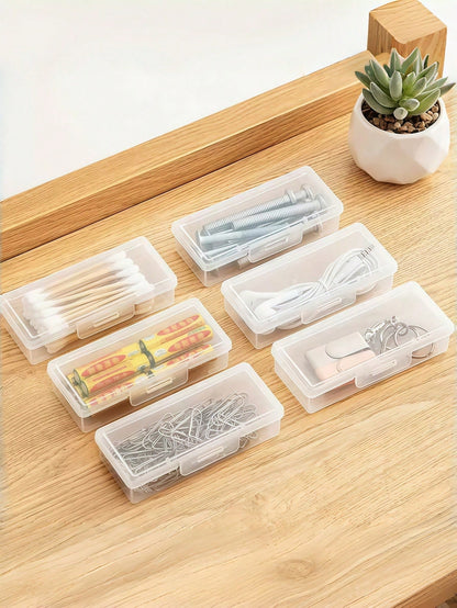 1pc Plastic Storage Box, For Storing Nails, Manicure Tools, Organizer Box, Manicure Tool Box, Suitable For Nail Products & Cosmetic Tools