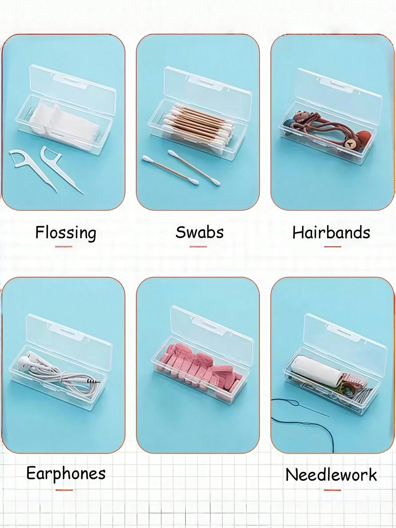 1pc Plastic Storage Box, For Storing Nails, Manicure Tools, Organizer Box, Manicure Tool Box, Suitable For Nail Products & Cosmetic Tools