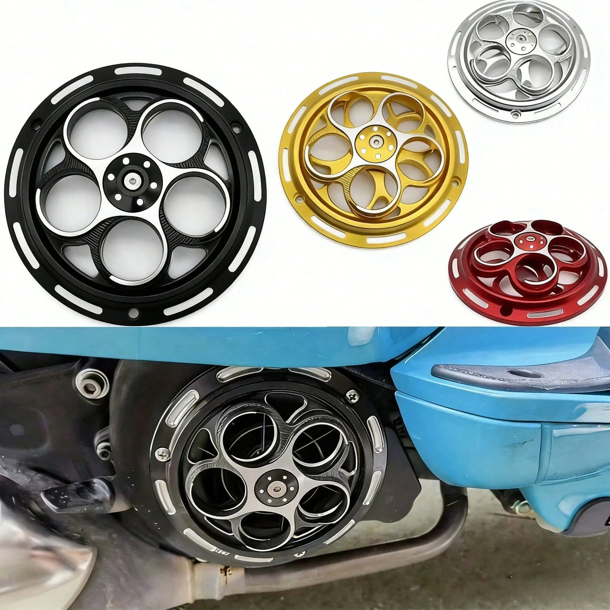 1pc Premium Aluminum Engine Fan Cover For Sprint 150 (2013-2023)- Easy Installation, Durable Heat Dissipation Cover, Enhanced Cooling Performance, Luxury Decoration/Excellent Experience