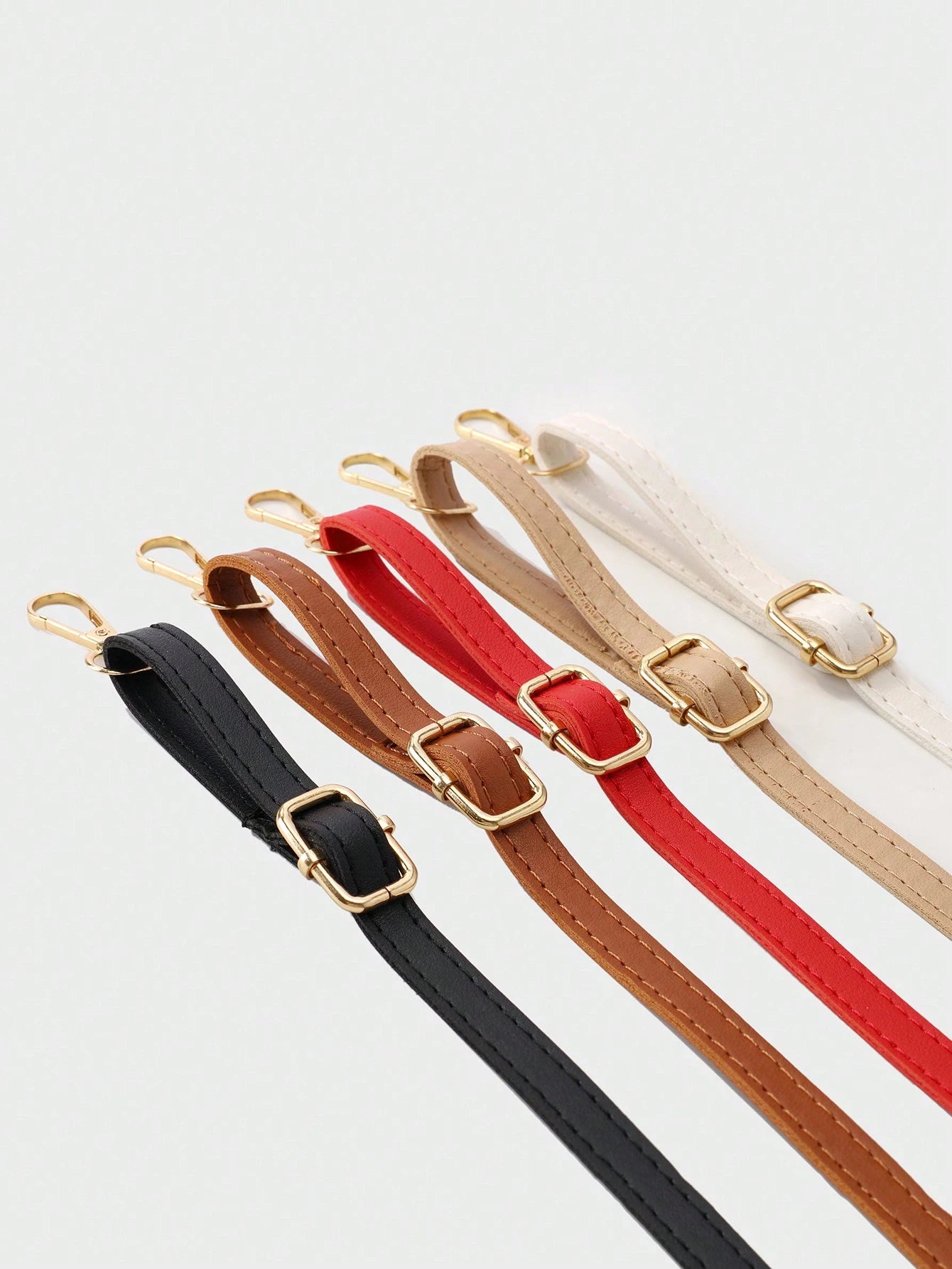 1pc PU Leather Casual Minimalist Solid Color Adjustable Bag Strap