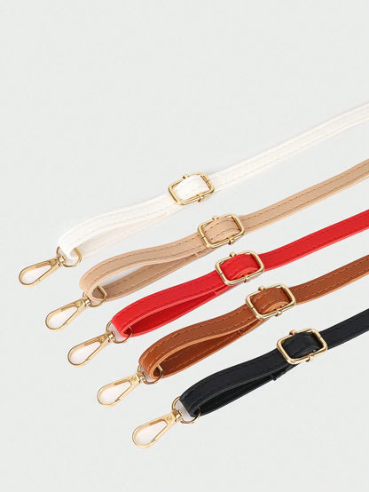 1pc PU Leather Casual Minimalist Solid Color Adjustable Bag Strap