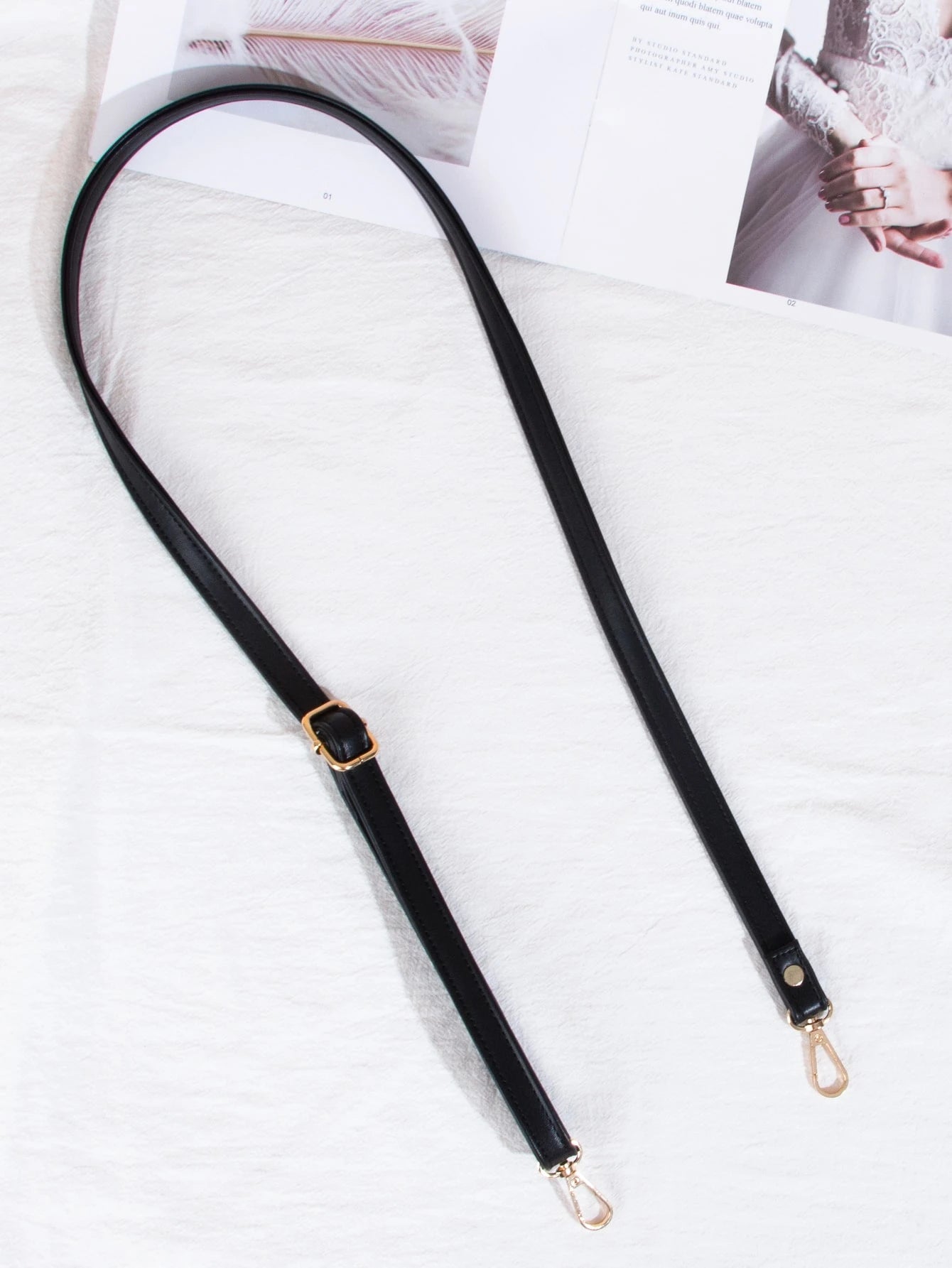 1pc PU Leather Casual Minimalist Solid Color Adjustable Bag Strap