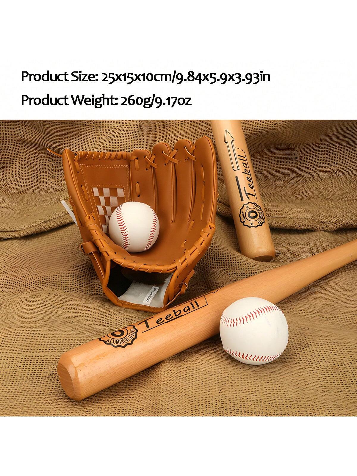 1pc Pvc Baseball Glove Softball Mitt Pitcher's Glove School Training Gloves For Students
