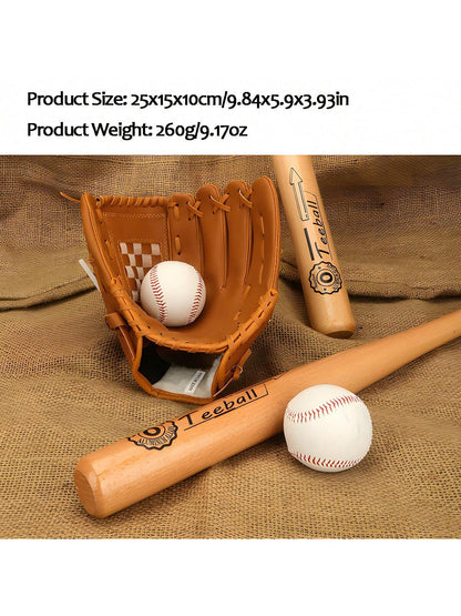 1pc Pvc Baseball Glove Softball Mitt Pitcher's Glove School Training Gloves For Students