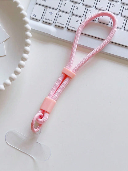 1pc Short Sturdy Clip Handle Wrist Strap, Multipurpose For Mobile Phone, Keys, Water Bottle Gifts For Mother, Family, Friends, Birthday, Holiday Phone Charm, Phone Chain