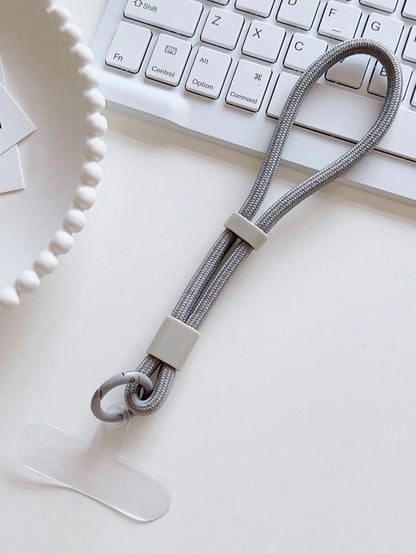 1pc Short Sturdy Clip Handle Wrist Strap, Multipurpose For Mobile Phone, Keys, Water Bottle Gifts For Mother, Family, Friends, Birthday, Holiday Phone Charm, Phone Chain