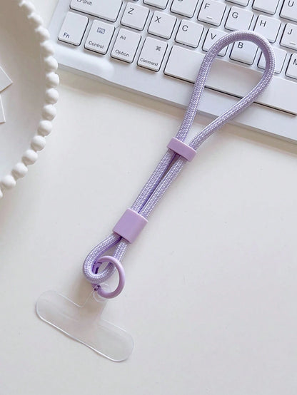 1pc Short Sturdy Clip Handle Wrist Strap, Multipurpose For Mobile Phone, Keys, Water Bottle Gifts For Mother, Family, Friends, Birthday, Holiday Phone Charm, Phone Chain