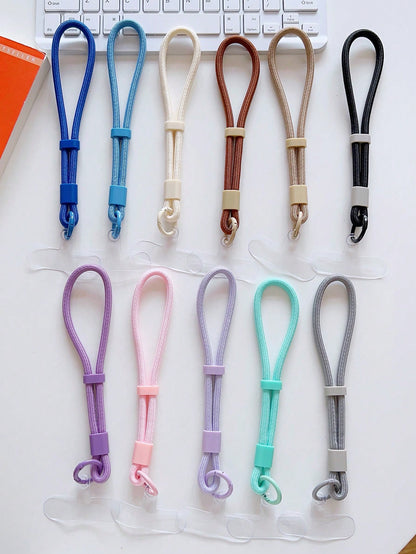 1pc Short Sturdy Clip Handle Wrist Strap, Multipurpose For Mobile Phone, Keys, Water Bottle Gifts For Mother, Family, Friends, Birthday, Holiday Phone Charm, Phone Chain