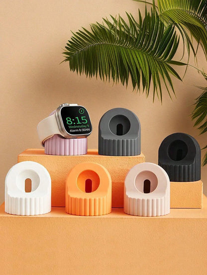 1pc Silicone Charger Stand Compatible With Apple Watch