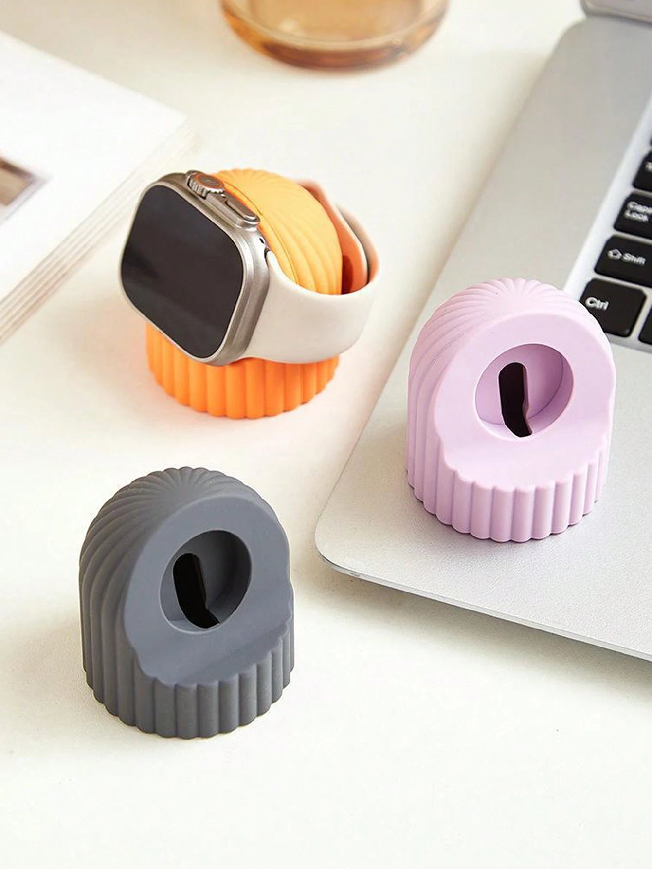 1pc Silicone Charger Stand Compatible With Apple Watch