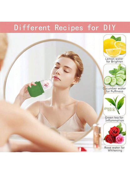 1pc Silicone Ice Massage Roller- Massage Skin- Beauty Facial Massage Roller, Suitable For Eyes, Neck And Face- Skincare Tool, Beauty, Skincare Product, Spa, Self-Care, Skincare Tool, Facial Care, E