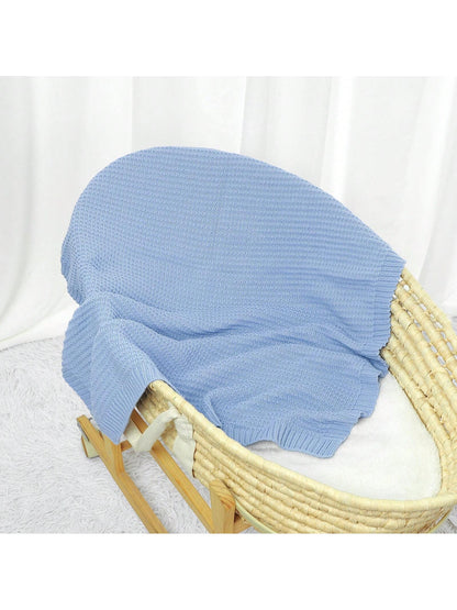 1pc Simple Knitted Baby Blanket For All Seasons, Suitable For Stroller Cover Love Valentine
