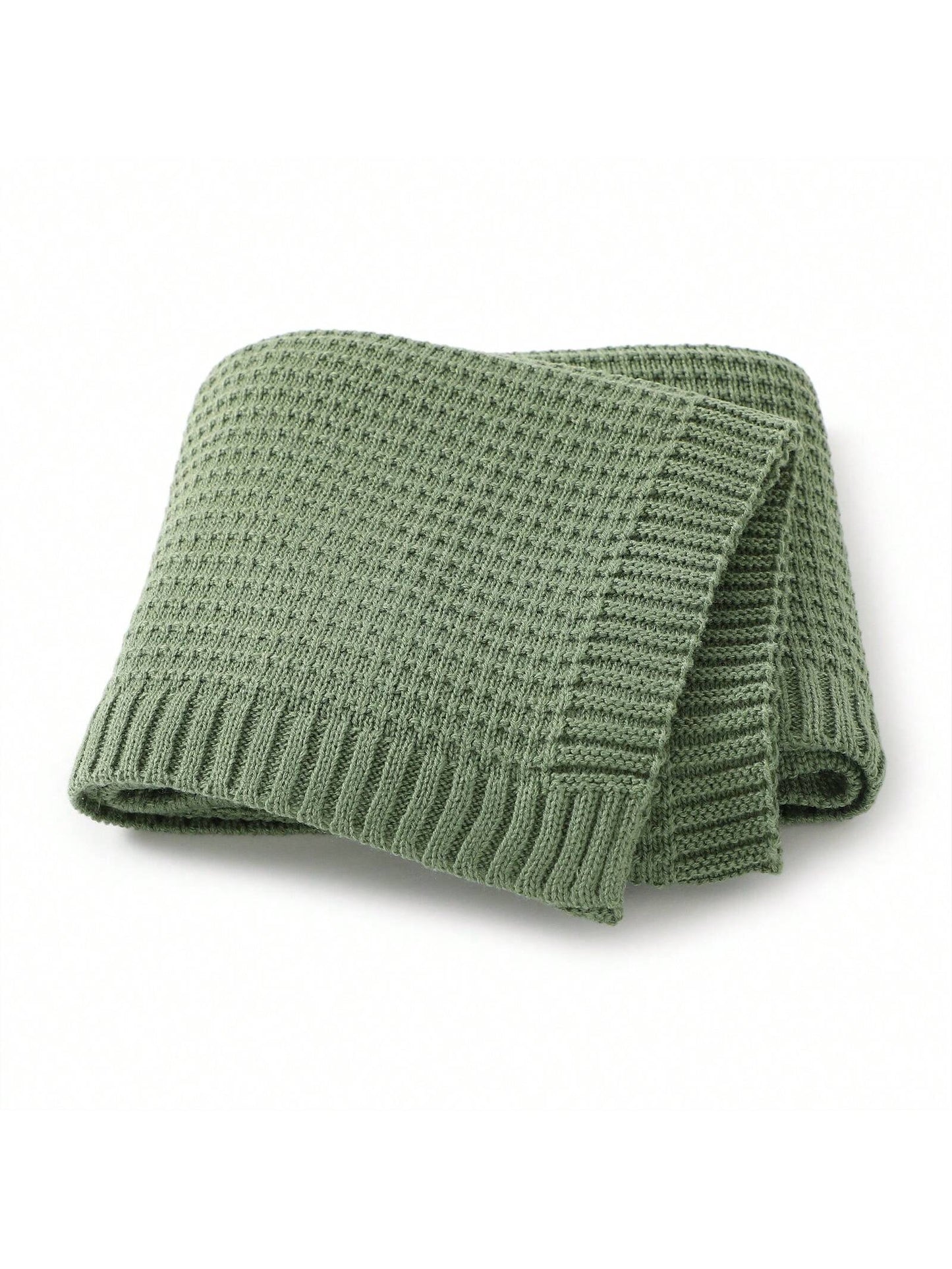 1pc Simple Knitted Baby Blanket For All Seasons, Suitable For Stroller Cover Love Valentine