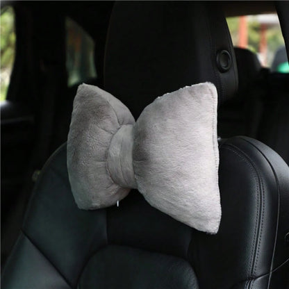 1pc Soft Plush Car Headrest Neck Pillow, Comfortable Headrest Cushion For Home And Car Use,Car Pillow