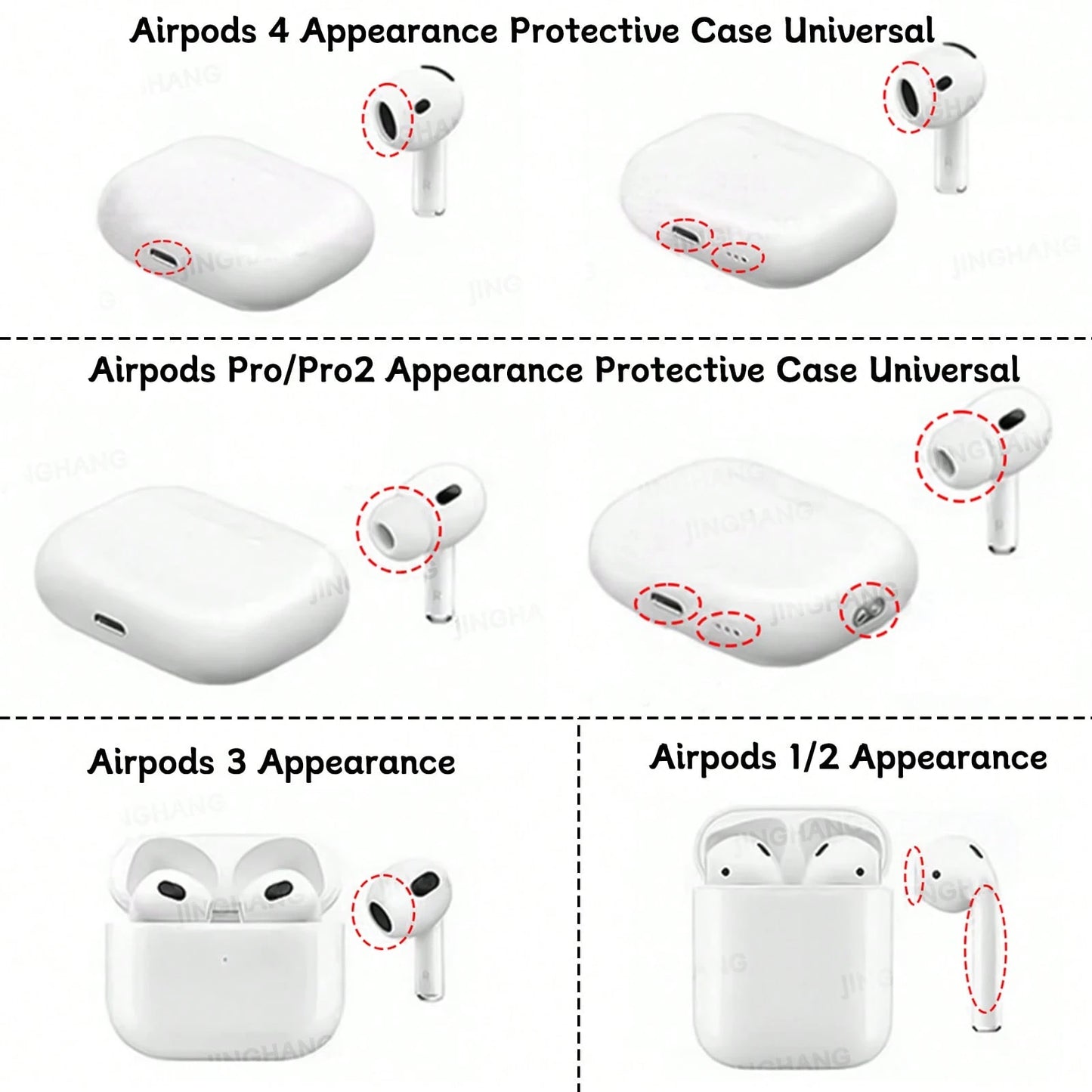1pc Solid Black Headphone Case With Carabiner Clip, Compatible With Apple 1/2, Pro 3, Pro 2, Pro 3