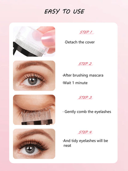 1pc Stainless Steel Eyelash Curler With Transparent Glitter Handle, Natural Curl, Easy Styling Without Damaging Hair, Makeup Tool, Suitable For Commercial And Home Use, Travel Portable, Vanity Essenti