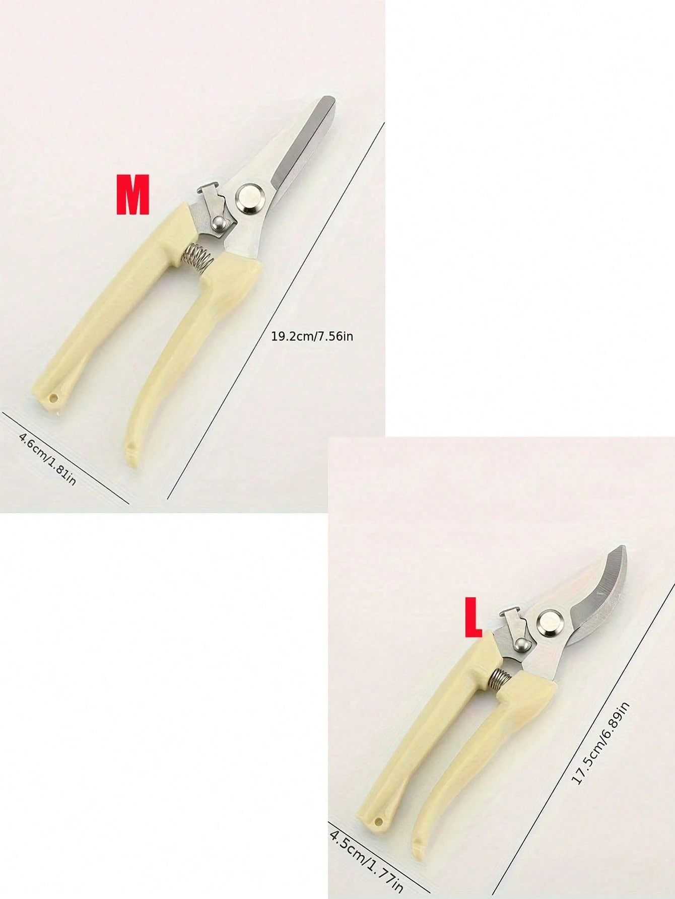 1pc Stainless Steel Pruning Shears, With Alloy Steel Blades, Sharp Bypass And Straight Blades Garden Scissors, Suitable For Plants, Flowers And Fruit Trees, Comfortable Grip, Ideal Gardening Gift For