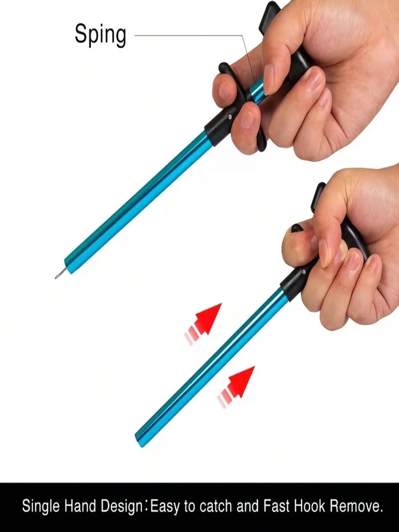 1pc T-Shaped Fish Hook Remover- Aluminum Alloy Fishing Tool With Ergonomic Handle & Blue Handle For Efficient Hook Separation, Ideal For Holiday Gifts (Father'S Day, Christmas, Thanksgiving), Fishing