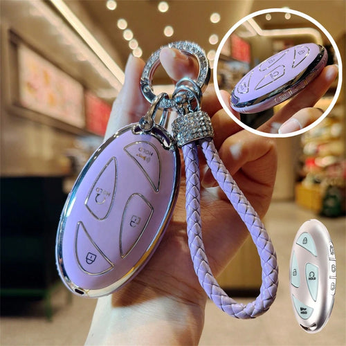 1pc TPU Material Car Key Cover, Compatible With Hyundai Ioniq 6, Grandeur, GN7, KONA 2023 2024 Models