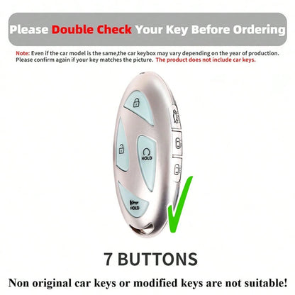 1pc TPU Material Car Key Cover, Compatible With Hyundai Ioniq 6, Grandeur, GN7, KONA 2023 2024 Models