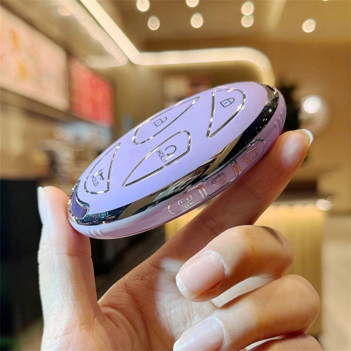 1pc TPU Material Car Key Cover, Compatible With Hyundai Ioniq 6, Grandeur, GN7, KONA 2023 2024 Models