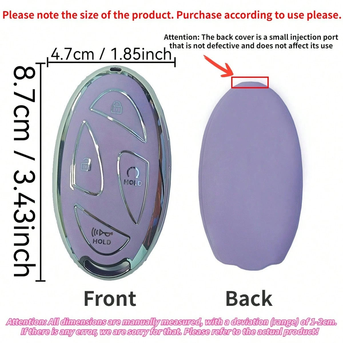 1pc TPU Material Car Key Cover, Compatible With Hyundai Ioniq 6, Grandeur, GN7, KONA 2023 2024 Models