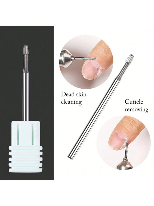 1pc Tungsten Steel Nail Drill Bit For Professional Removal Of Nail Edges, Keratin, Dead Skin, Cuticles And Calluses Wg28