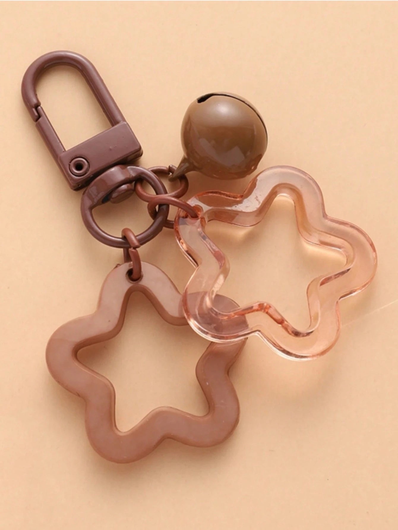 1pc Unisex Cute Hollow Star Key Chain, Earphone Protector, Friendship Gift Pendant Decor