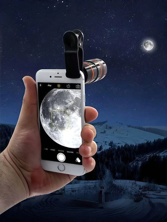 1pc Universal 8x/12x/20x Telephoto Lens Accessory, Clip-On Zoom Lens For Smartphone And Tablet, High Definition Photography Zoom Lens With Phone Clip For Photography And Videography (Suitable For Sing