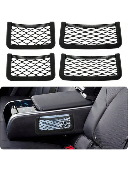 1pc Universal Car & RV Adhesive Storage Net- Phone Holder & Extra Space Organizer- Easy Installation, Durable, Fits All Vehicles, Sizes: 8cm*15cm, 8cm*20cm, 11cm*30cm