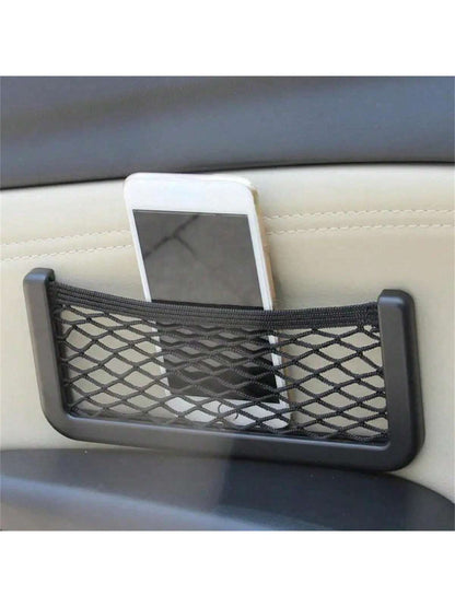 1pc Universal Car & RV Adhesive Storage Net- Phone Holder & Extra Space Organizer- Easy Installation, Durable, Fits All Vehicles, Sizes: 8cm*15cm, 8cm*20cm, 11cm*30cm
