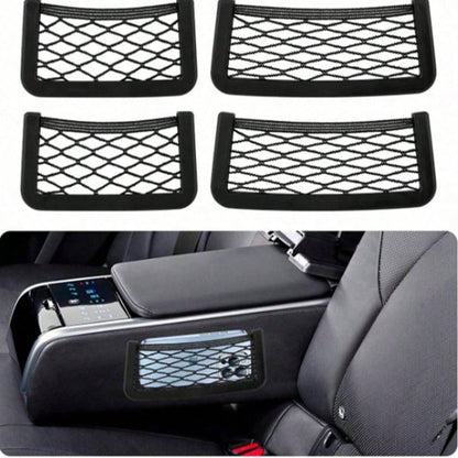 1pc Universal Car & RV Adhesive Storage Net- Phone Holder & Extra Space Organizer- Easy Installation, Durable, Fits All Vehicles, Sizes: 8cm*15cm, 8cm*20cm, 11cm*30cm