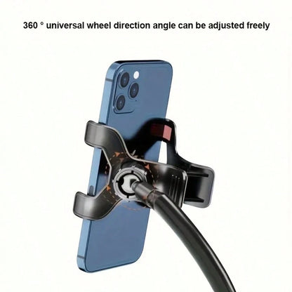 1pc Upgraded 360° Rotating Phone Holder, Spiral Base/Clip Base Flexible Stand, Bed Headboard Phone & Tablet Holder, Suitable For Bed, Cruise Ship, Wheelchair- Supports Phone, Kindle And Other Devices