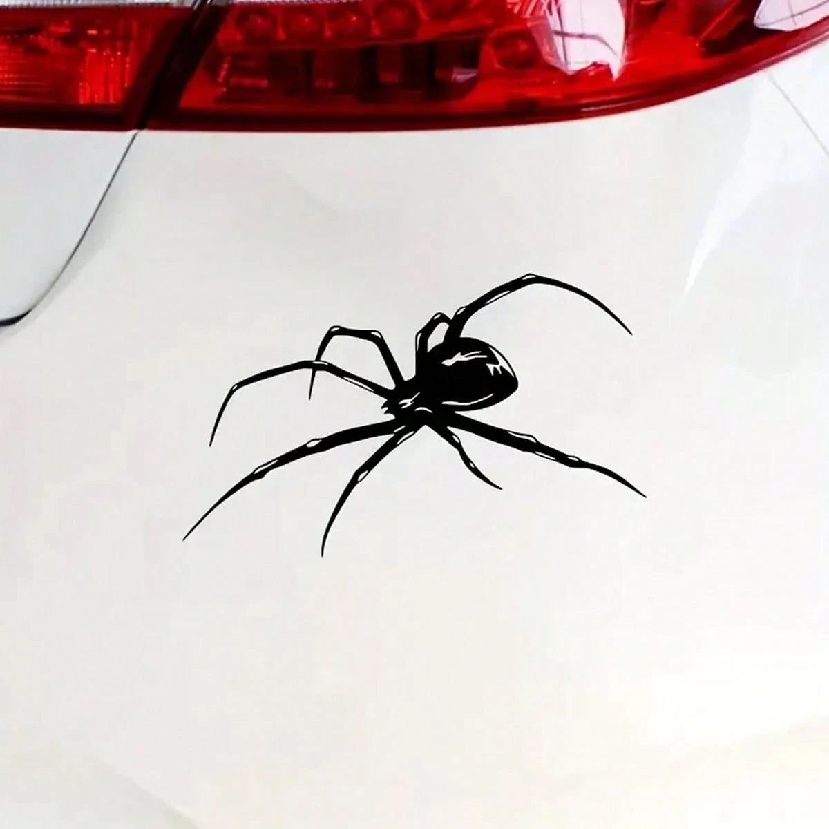 1pc- Vinyl Spider Car Sticker, Waterproof Warning Sticker, Suitable For Vehicle Doors And Windows, Durable Adhesive Car Decoration, Halloween Sticker