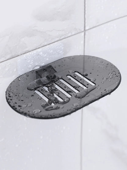 1pc Wall Mounted Soap Dish Home Bathroom Decor Fall Decor Back To School