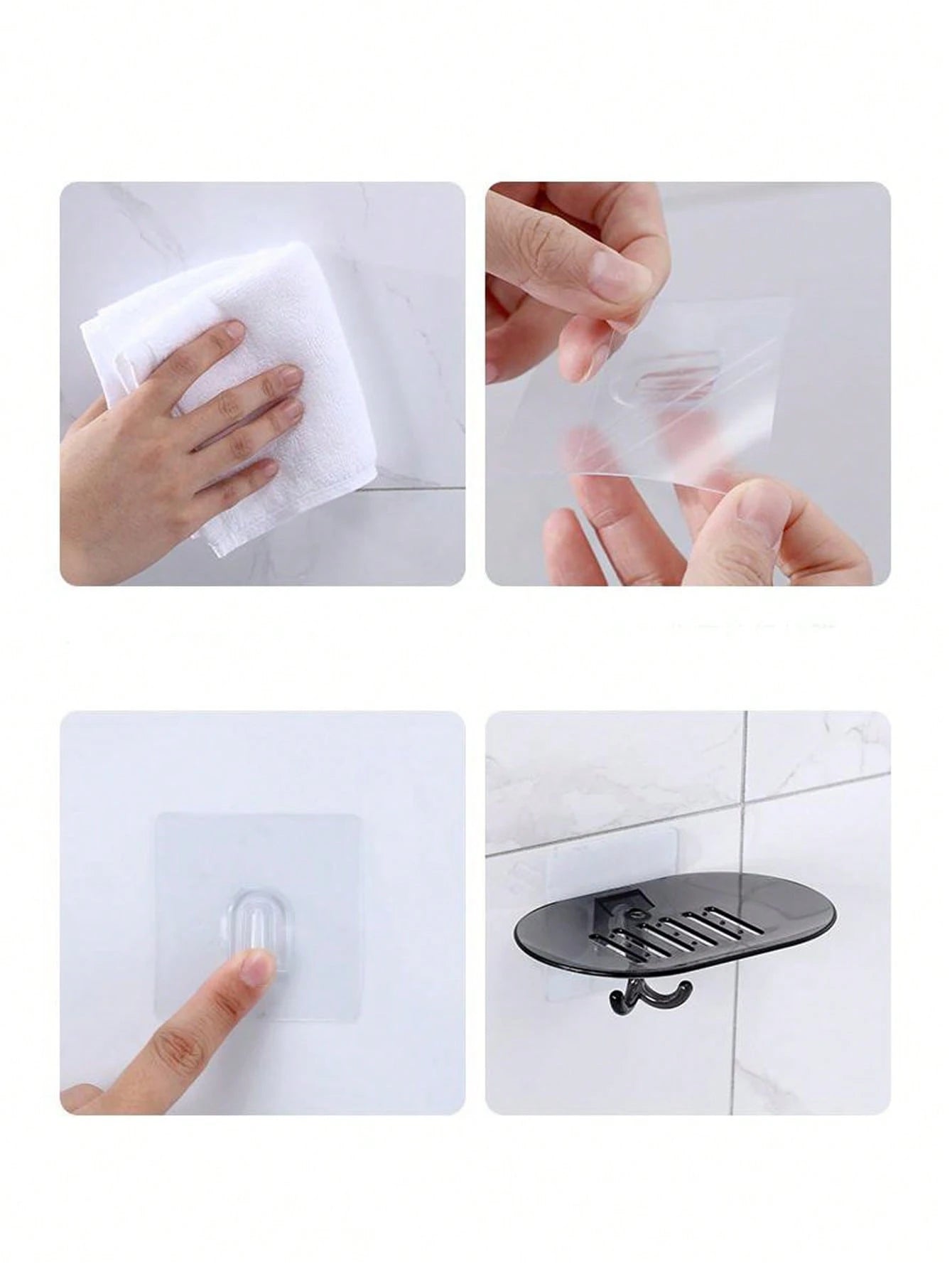 1pc Wall Mounted Soap Dish Home Bathroom Decor Fall Decor Back To School