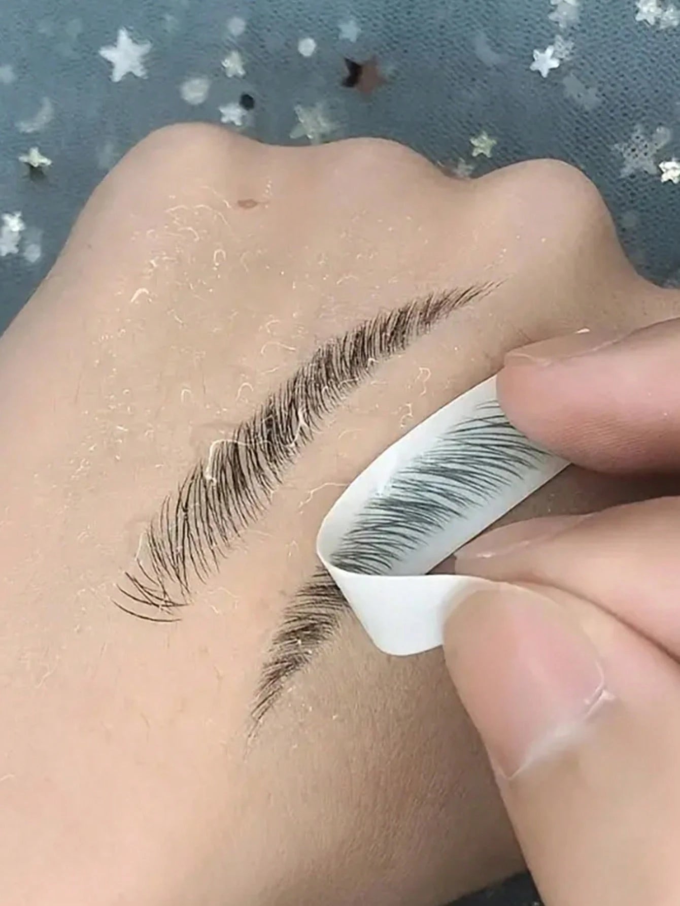 1pc Waterproof 3D Eyebrow Sticker Skin-Friendly, Body Makeup, Temporary Tattoo