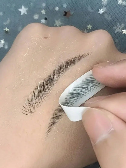 1pc Waterproof 3D Eyebrow Sticker Skin-Friendly, Body Makeup, Temporary Tattoo