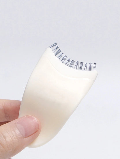 1pc White False Eyelashes Assist Tool, Plastic Eyelash Curler For Beginners, False Lashes Sticky Applicator,Makeup,Cheap,Room Decor,Vanity,Travel,Bedroom,Makeup Accessories,Eyelash Curler,Cheap,Stocki