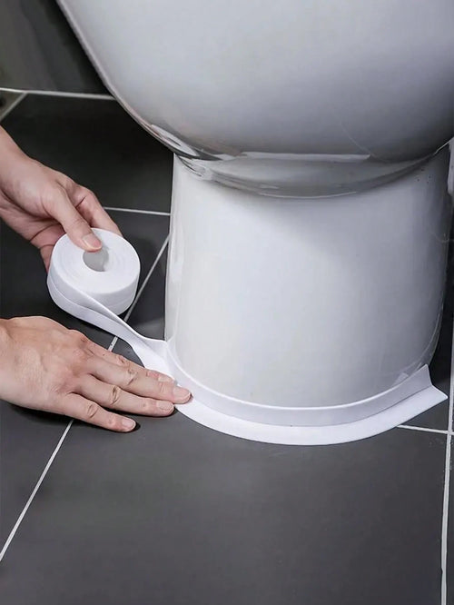 1Roll White Waterproof And Mildew-Proof Tape, Self-Adhesive Sealing Strip, Tape Caulk Strip, Caulk Sticker, Waterproof Caulking Sealing Tape, Waterproof Wall Sink Edge Gap Sticker, Cleaning Supplies