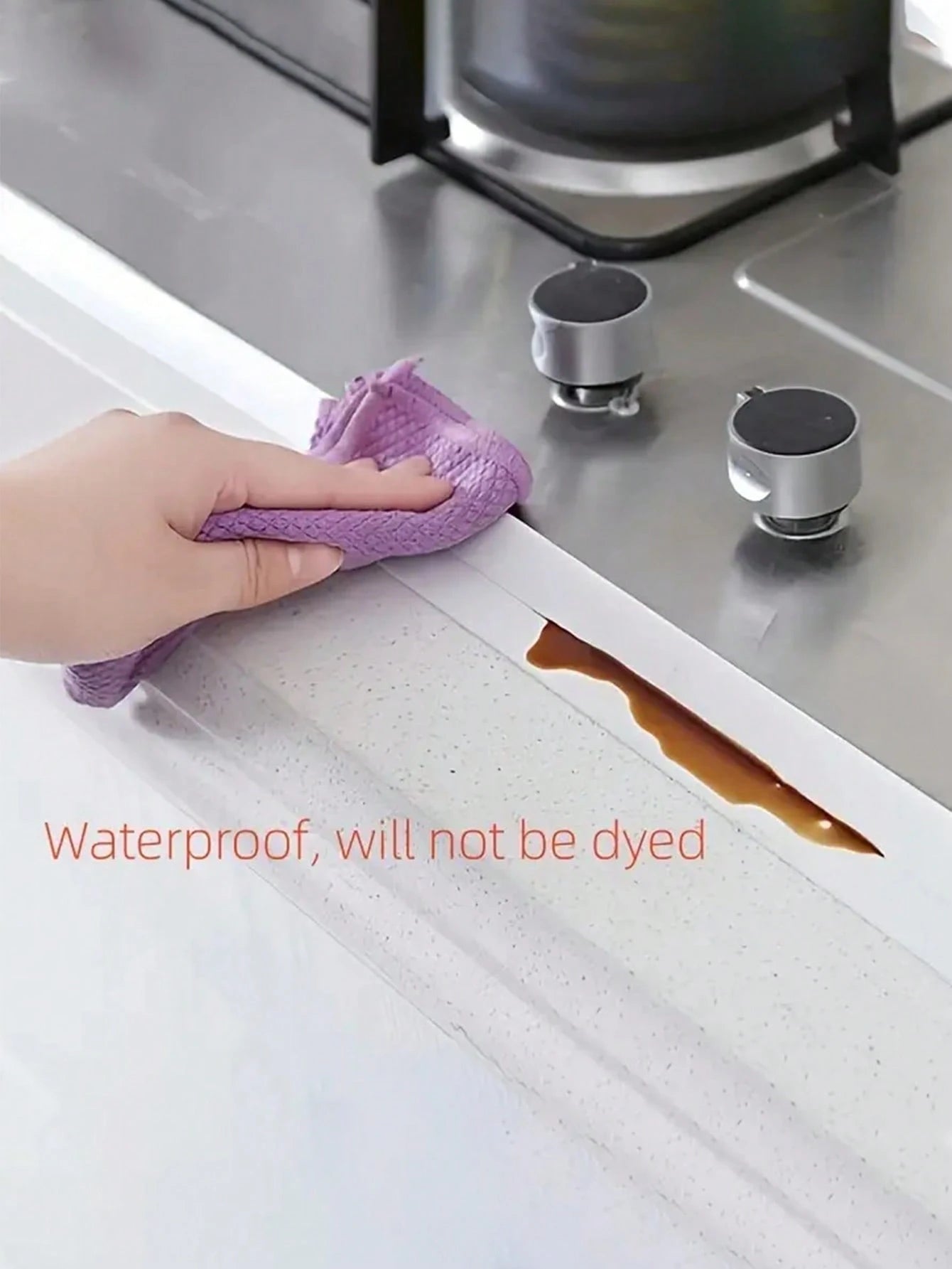 1Roll White Waterproof And Mildew-Proof Tape, Self-Adhesive Sealing Strip, Tape Caulk Strip, Caulk Sticker, Waterproof Caulking Sealing Tape, Waterproof Wall Sink Edge Gap Sticker, Cleaning Supplies