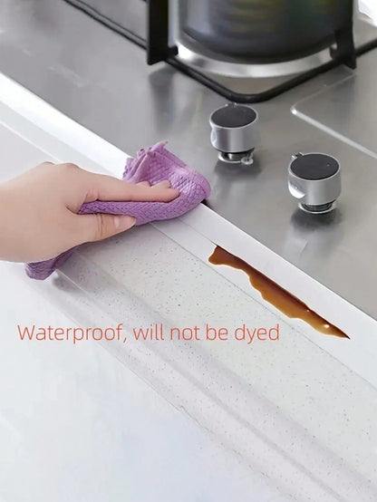 1Roll White Waterproof And Mildew-Proof Tape, Self-Adhesive Sealing Strip, Tape Caulk Strip, Caulk Sticker, Waterproof Caulking Sealing Tape, Waterproof Wall Sink Edge Gap Sticker, Cleaning Supplies