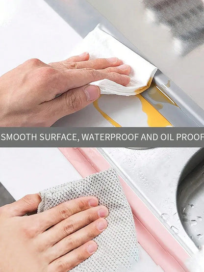 1Roll White Waterproof And Mildew-Proof Tape, Self-Adhesive Sealing Strip, Tape Caulk Strip, Caulk Sticker, Waterproof Caulking Sealing Tape, Waterproof Wall Sink Edge Gap Sticker, Cleaning Supplies